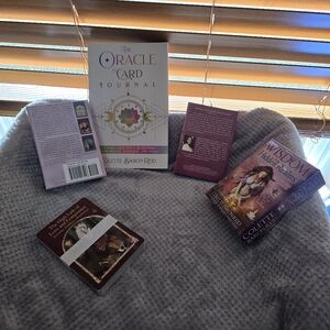 Oracle Card Journal and Wisdom Of The Hidden Realms Deck Set By Colette Baron-Re